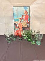 Poster and all glasses displayed