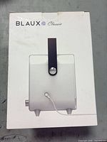 Front of retail box showing Blaux Classic branding and product image