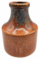 Front view of vase showing form and glaze