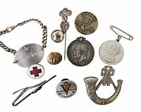 Front view of all ten items displayed