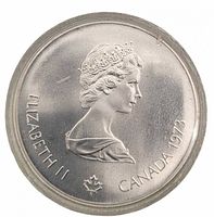 Obverse showing Queen Elizabeth II portrait and date 1973