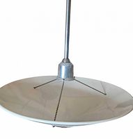 Complete pendant light showing chrome rod and chain-supported milk glass shade