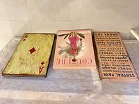 Overview of all three wall panels side by side