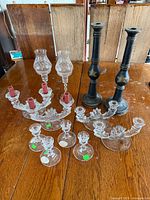 All candlestick sets displayed on table