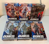 Group shot of all six G.I. Joe Classified Series boxed figures