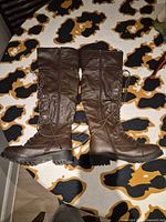 Full exterior view of both boots upright