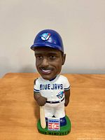Front view of Dave Winfield bobblehead showing uniform, bat, base text