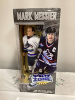 Front view of sealed Mark Messier Pro Zone figure box