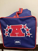 End panel showing large red AFC logo with stars and MBNA America mark