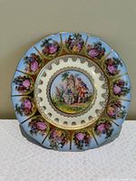 Front view of plate showing full design