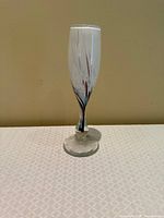 Full view of flute showing optic swirl pattern