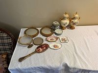 Entire lot on table showing all items