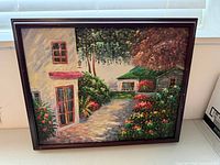 Full view of framed painting front