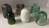 Group shot of all six insulators