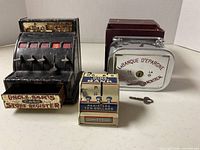 All three banks with key and box