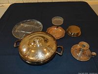 overview of all items on table