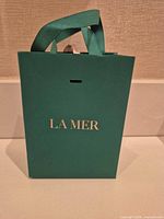 Front of La Mer gift bag