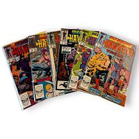 Fan-out of six Solo Avengers Hawkeye comic books