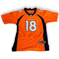 Front view showing number 18, team colors and overall design