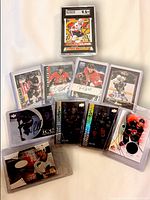 Group shot of nine Ottawa Senators cards including graded Young Guns and several autographs, jersey and insert cards