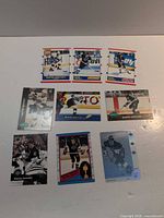 All nine cards laid out front view