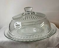 Side view of assembled plate and dome