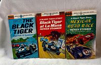 Front covers of all three Black Tiger novels