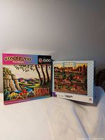 Both puzzle boxes front view