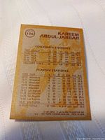 Back view with collegiate and playoff stats and card details