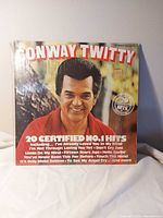 Front cover of Conway Twitty double LP showing title, artist, track list and condition