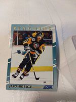 Front of 1992 Score Jaromir Jagr card