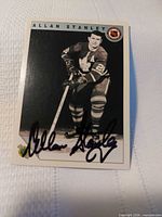 Front of card showing player image and autograph