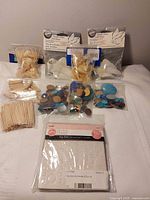 Group shot of all eight unopened craft items