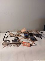 All eight pairs arranged on cloth surface