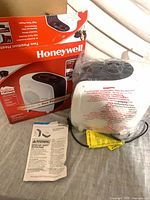 Heater with box, manual, plastic wrap displayed