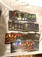 Spread of foil Magic: The Gathering token cards