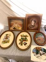 Group shot of all six artworks