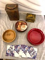 Group shot showing all six item types together