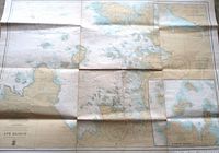 Full view of folded nautical chart