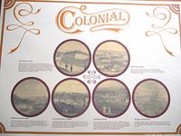 Overview sheet showing all six prints and Colonial title