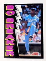 Front of card showing design and player image