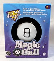 Front of boxed Magic 8 Ball