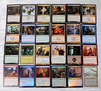 Grid view of all 24 Magic: The Gathering cards