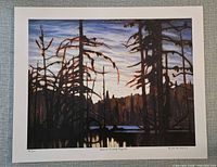 Full view of unframed reproduction print showing entire image and margins