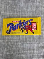 Front of sealed Parkies Tall Boys pack