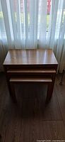 All three tables nested together front view