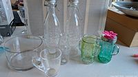 Group shot of all glassware items