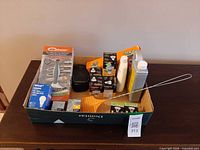 Full view of box showing all items