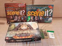 Front view of all three boxed games