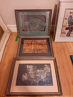 All three framed prints displayed